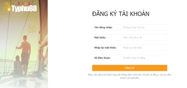Cung cấp chính xác thông tin để đăng ký TYPHU88 thành công