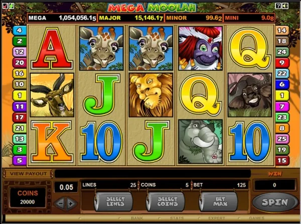 Mega Moolah đem người chơi vào cuộn quay slot typhu88 hấp dẫn