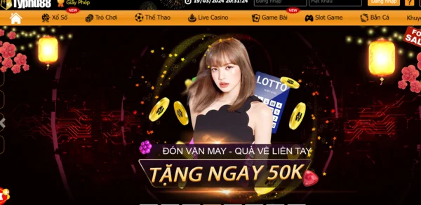 Giao diện trực quan, thân thiện của Casino TYPHU88